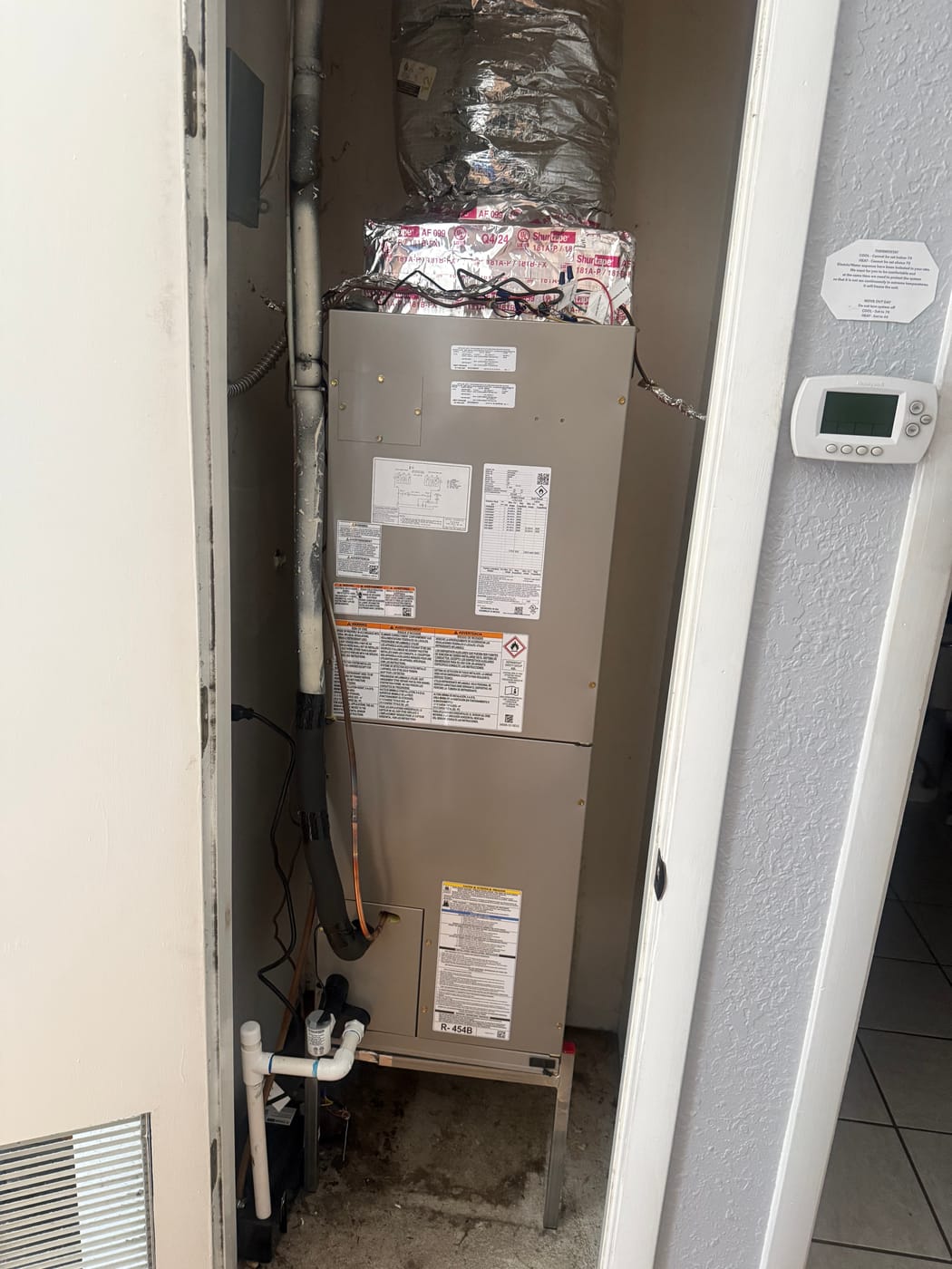 Mr Freeze HVAC — Air handler & thermostat